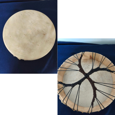 Tambour en peau de ch&egrave;vre 40 cm